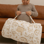 Organic Cozy Comfort Nap Mat - Dino Dreams - Makemake Organics