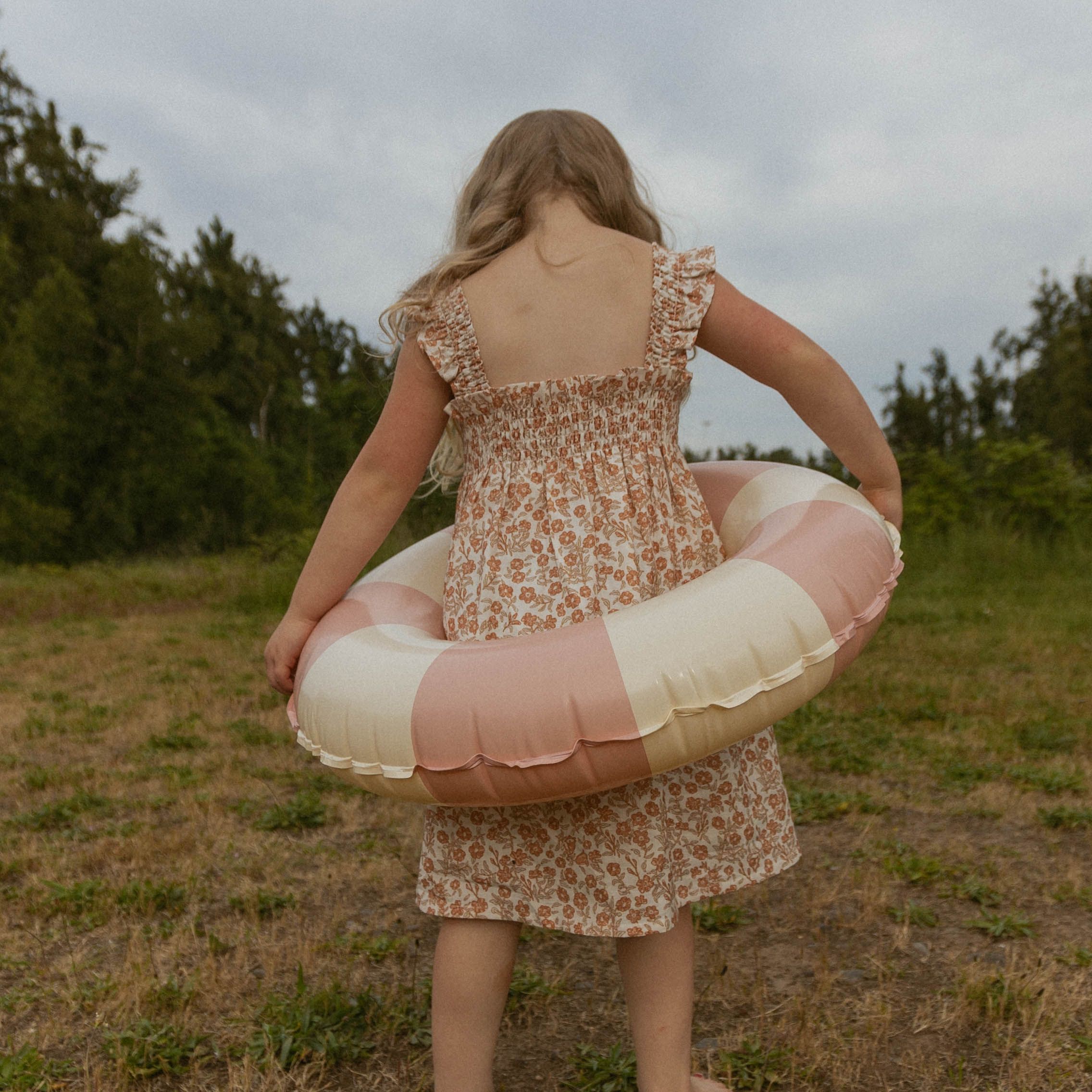 Organic Smocked Sundress - Sienna - Makemake Organics
