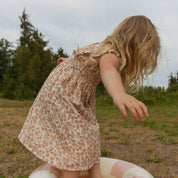 Organic Smocked Sundress - Sienna - Makemake Organics