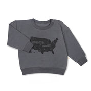Organic Fleece Sweatshirt - Adventure Awaits - Makemake Organics