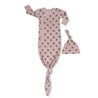 Organic Kimono Knotted Sleep Gown - Rose Ditsy