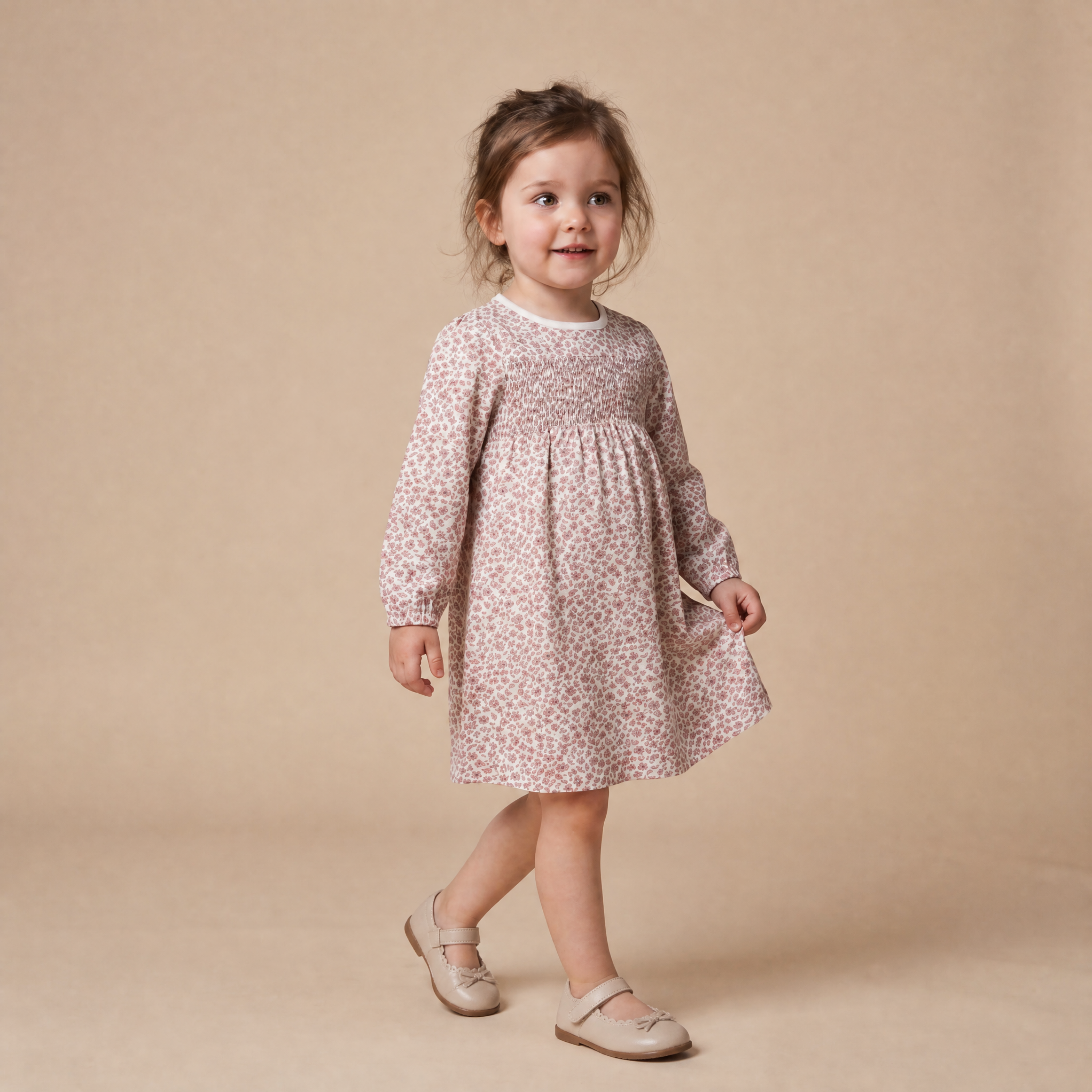 Organic Smocked Sundress - Wild Petal