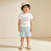 Organic Graphic Tee & Shorts Set - Wild West - Makemake Organics