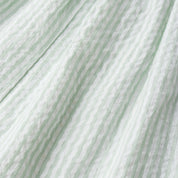 Organic Flutter Jumpsuit - Basil Stripes - Makemake Organics