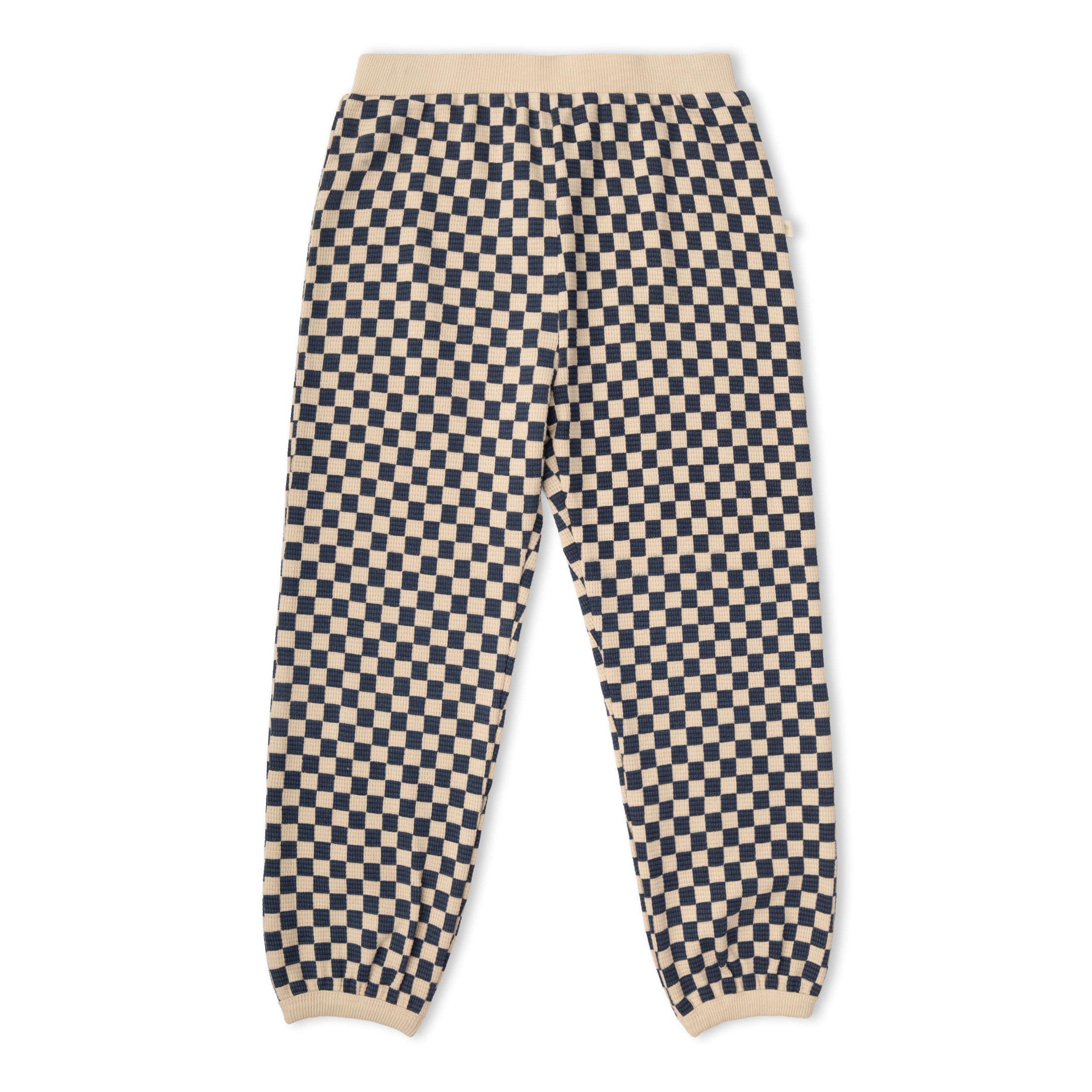 Organic Tee & Pant Slouch Set - Midnight Check