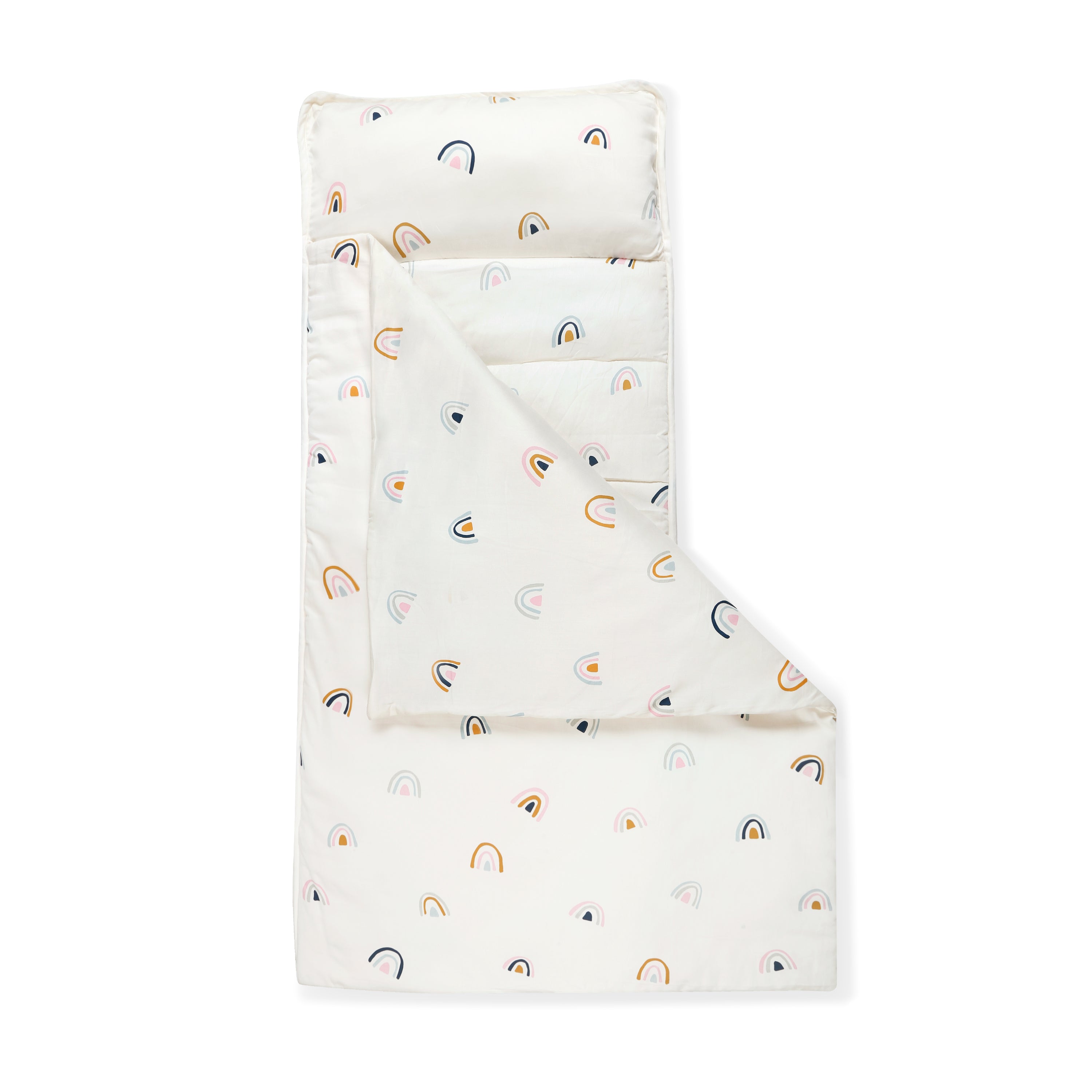 Organic Cozy Comfort Nap Mat - Rainbow - Makemake Organics