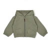 Organic Fleece Hooded Jacket - Olive