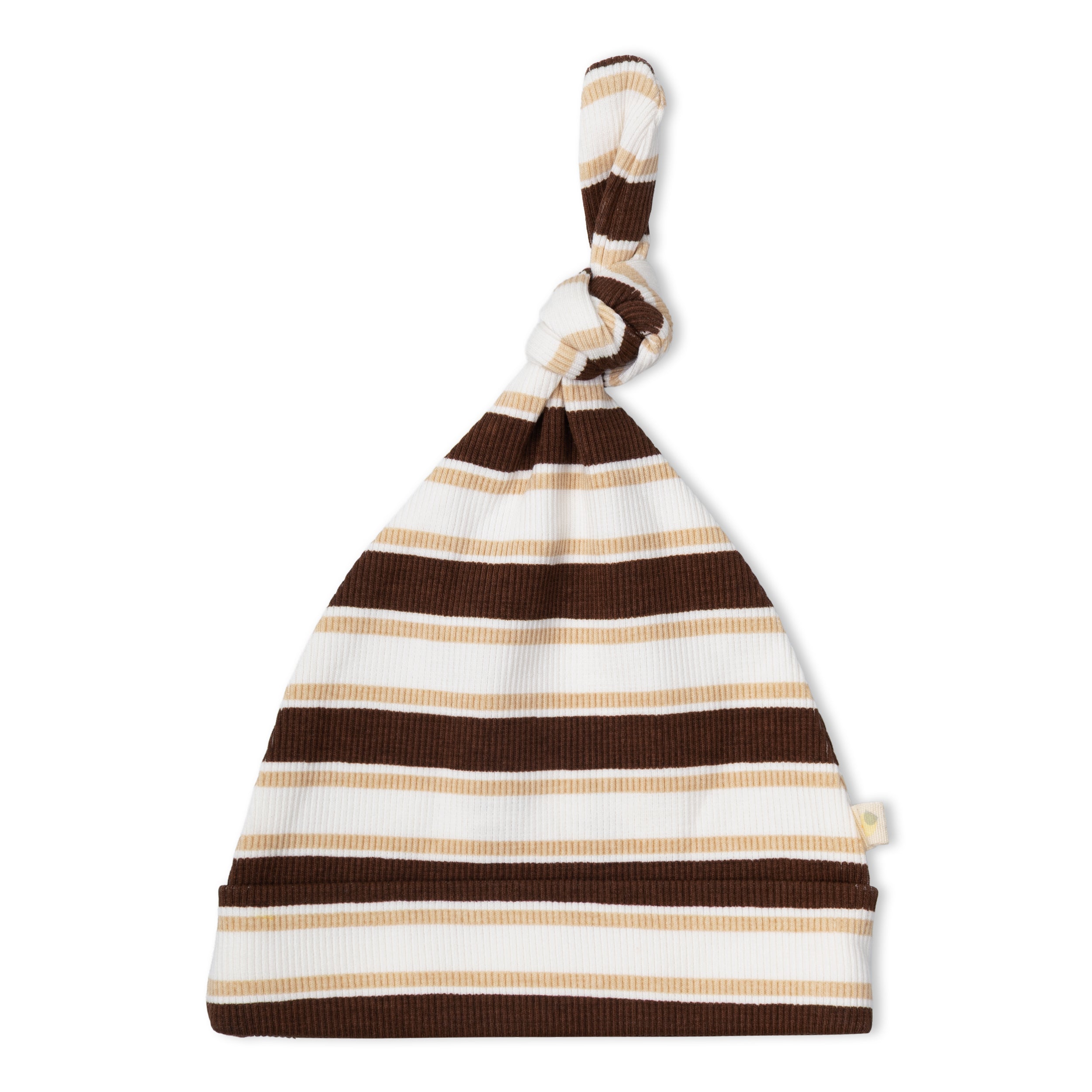 Organic Kimono Infant Sleep Gown - Cocoa Stripe