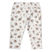 Organic Ruffle Bodysuit & Pants Set - Winter Berry