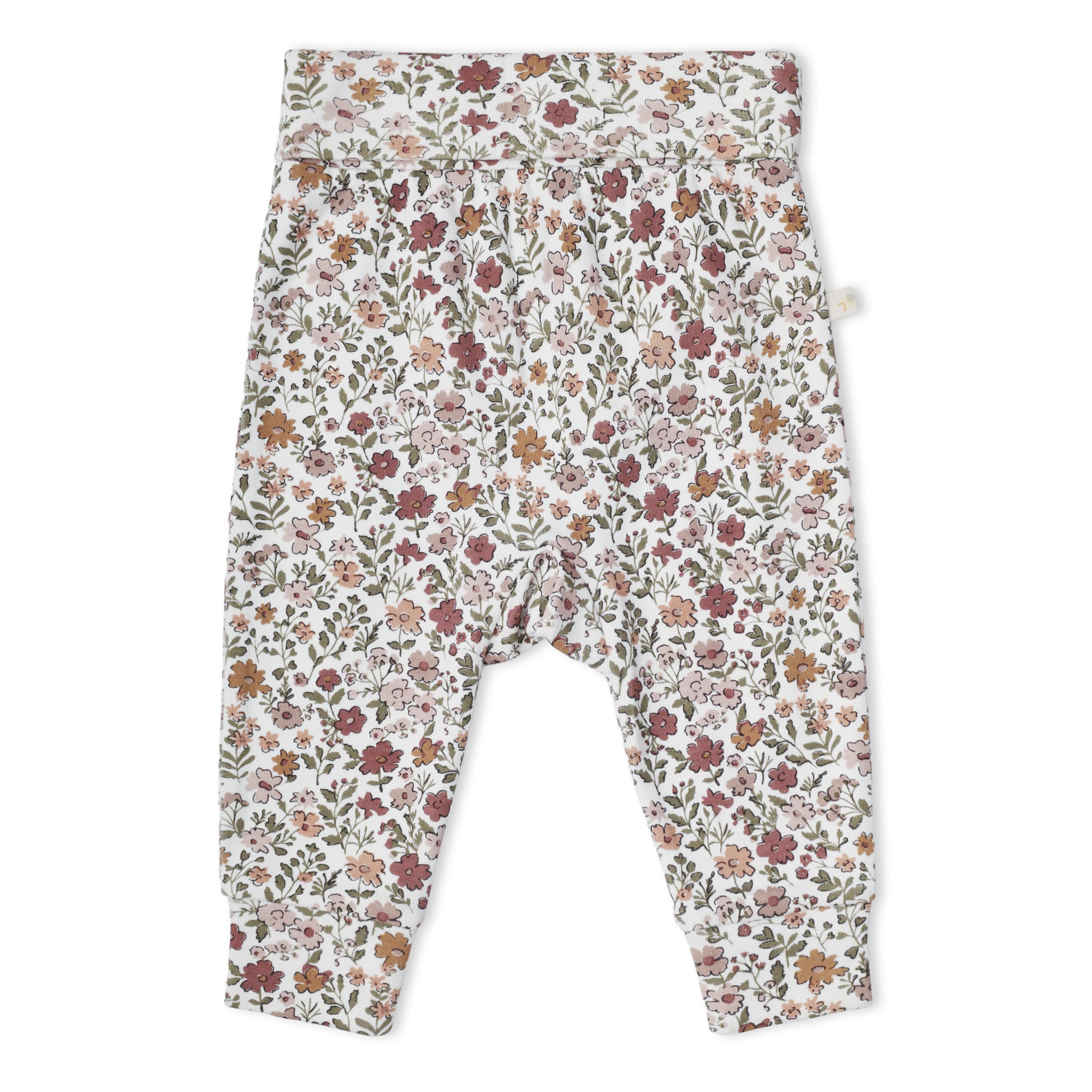 Organic Bodysuit & Foldover Pants Set - Woodland Sprig