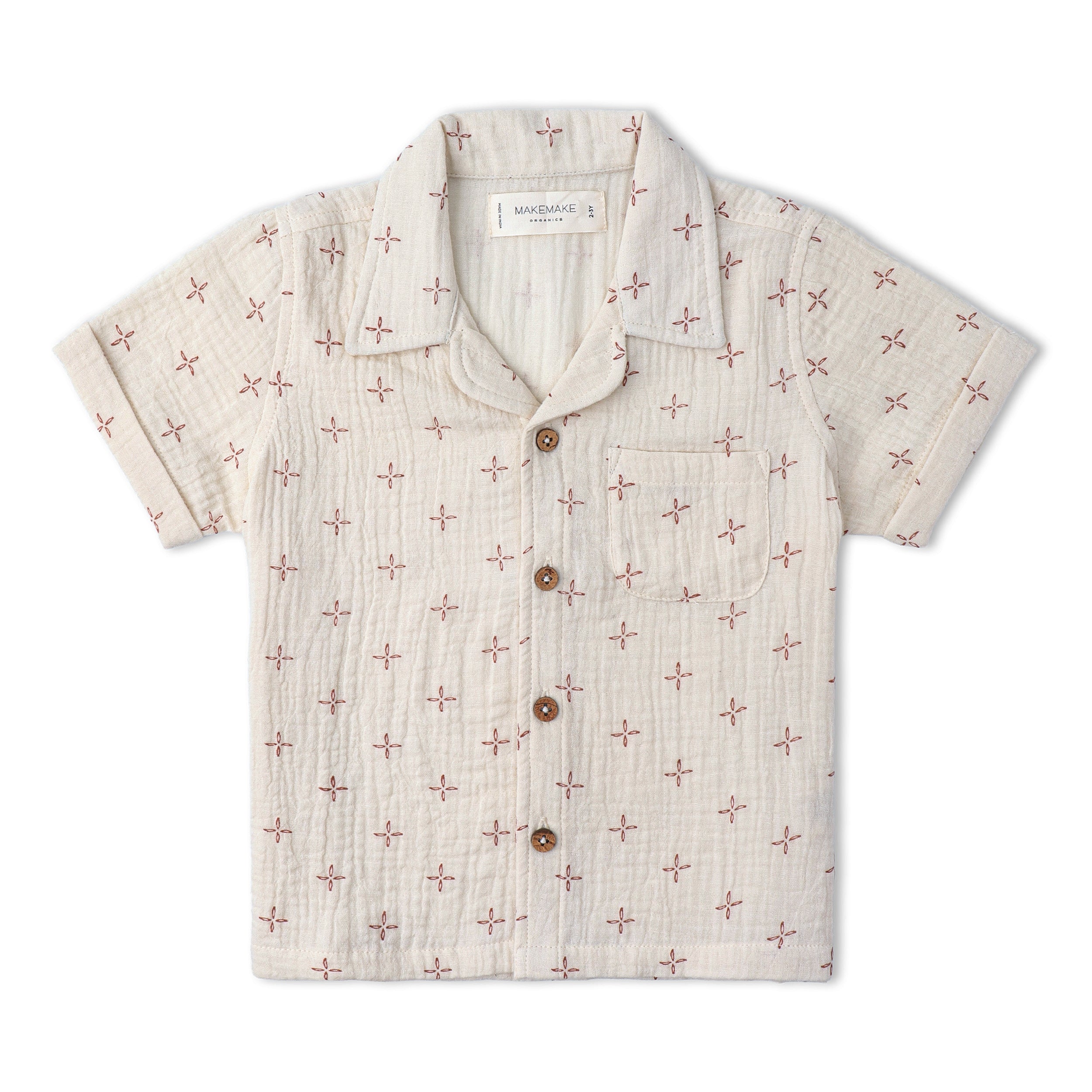 Organic Shirt & Shorts Set - Cross - Makemake Organics
