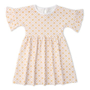 Organic Dolman Sleeve Dress - Pop Floral - Makemake Organics