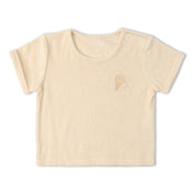 Organic Terry Tee & Shorts Set - Butter Yellow - Makemake Organics