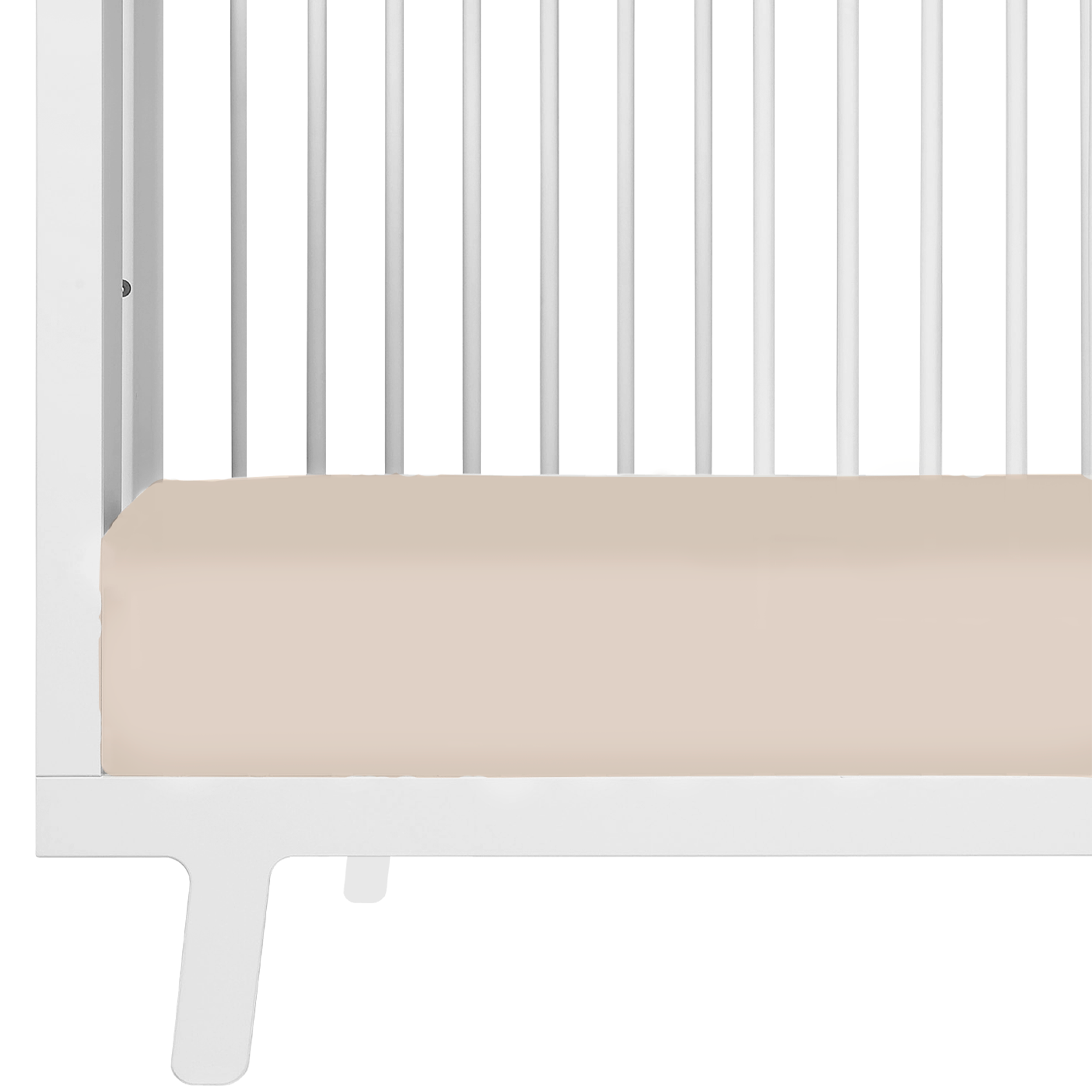 Organic Crib Sheet - Taupe - Makemake Organics