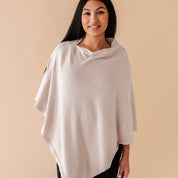 Organic Nursing Shawl Cover - Beige (Open Box) - Makemake Organics