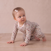 Organic Bodysuit & Foldover Pants Set - Woodland Sprig