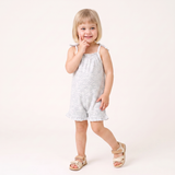 Organic Ruffle Jumpsuit - Waves