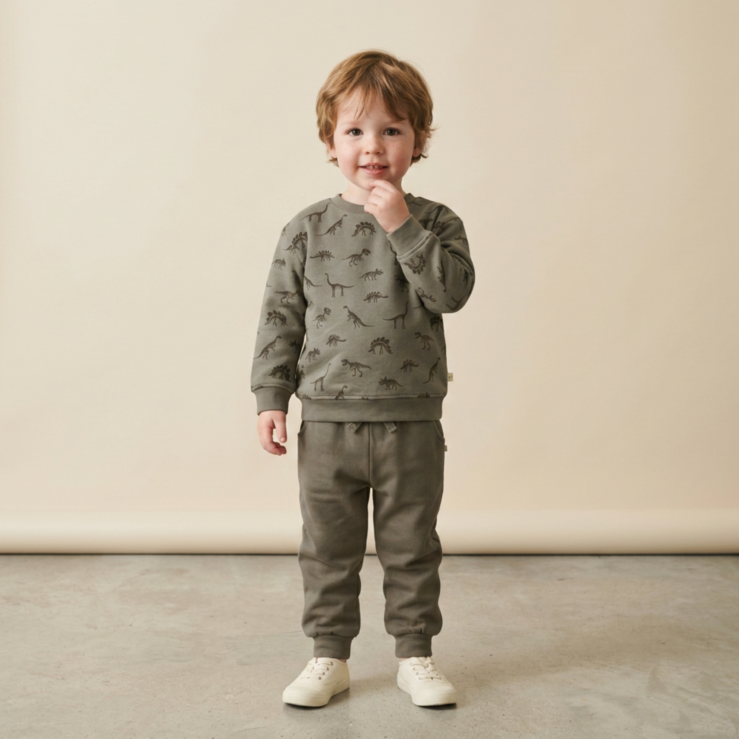 Organic Fleece Sweatshirt - Dino