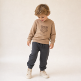 Organic Fleece Jogger Pants - Charcoal