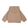 Organic Fleece Hooded Jacket - Taupe - Makemake Organics