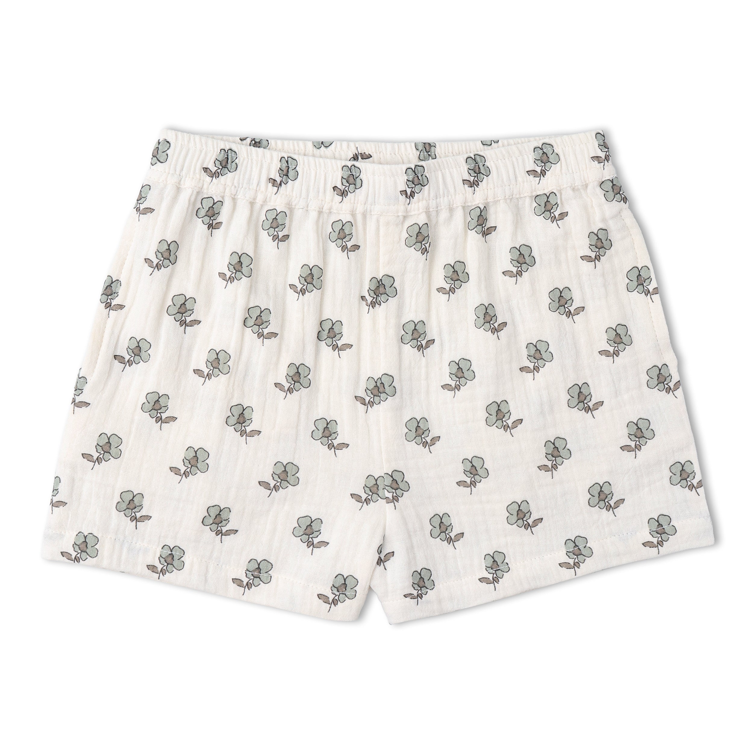 Organic Flutter Top & Shorts Set - Poppy - Makemake Organics