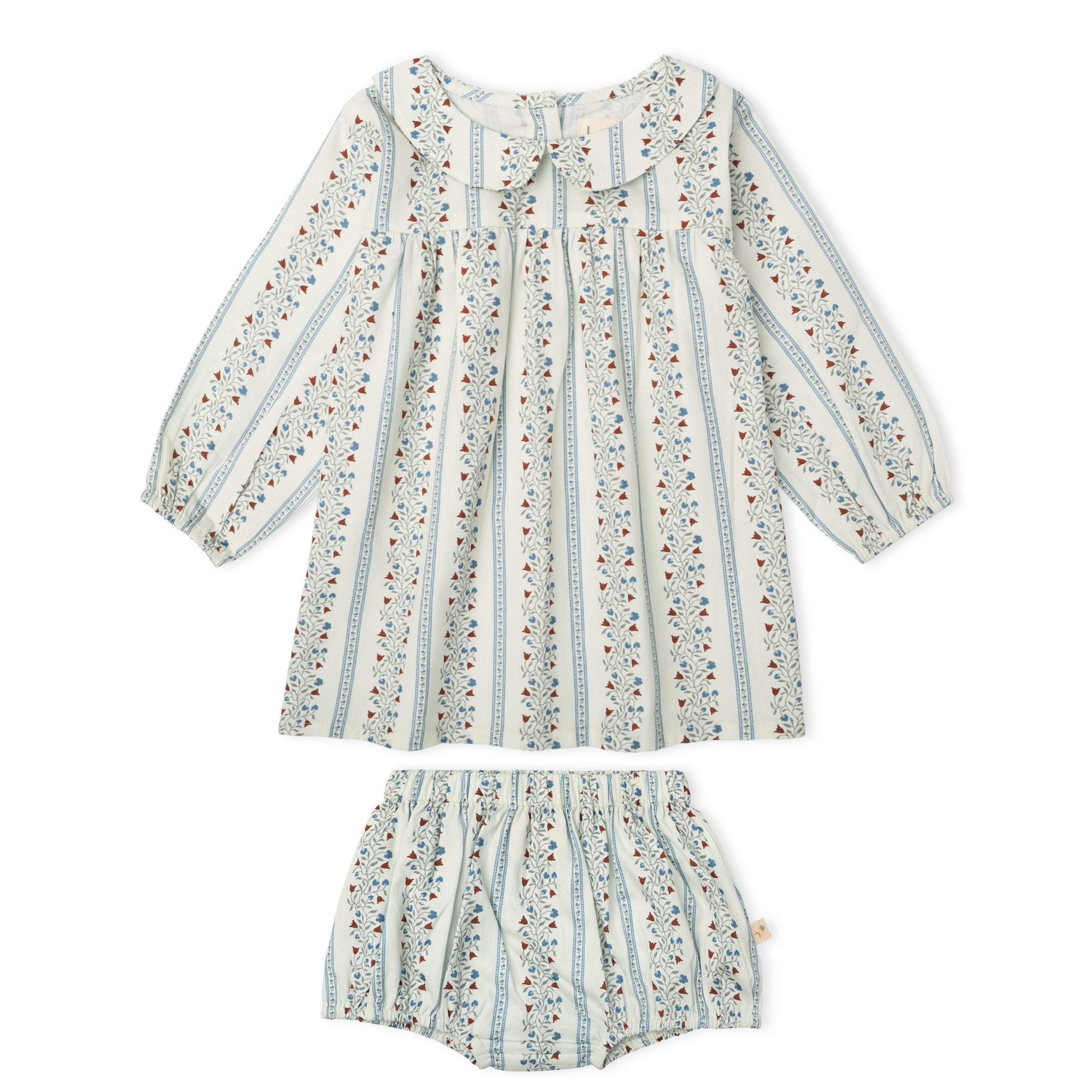 Organic Peter Pan Collar Dress - Vine Trail