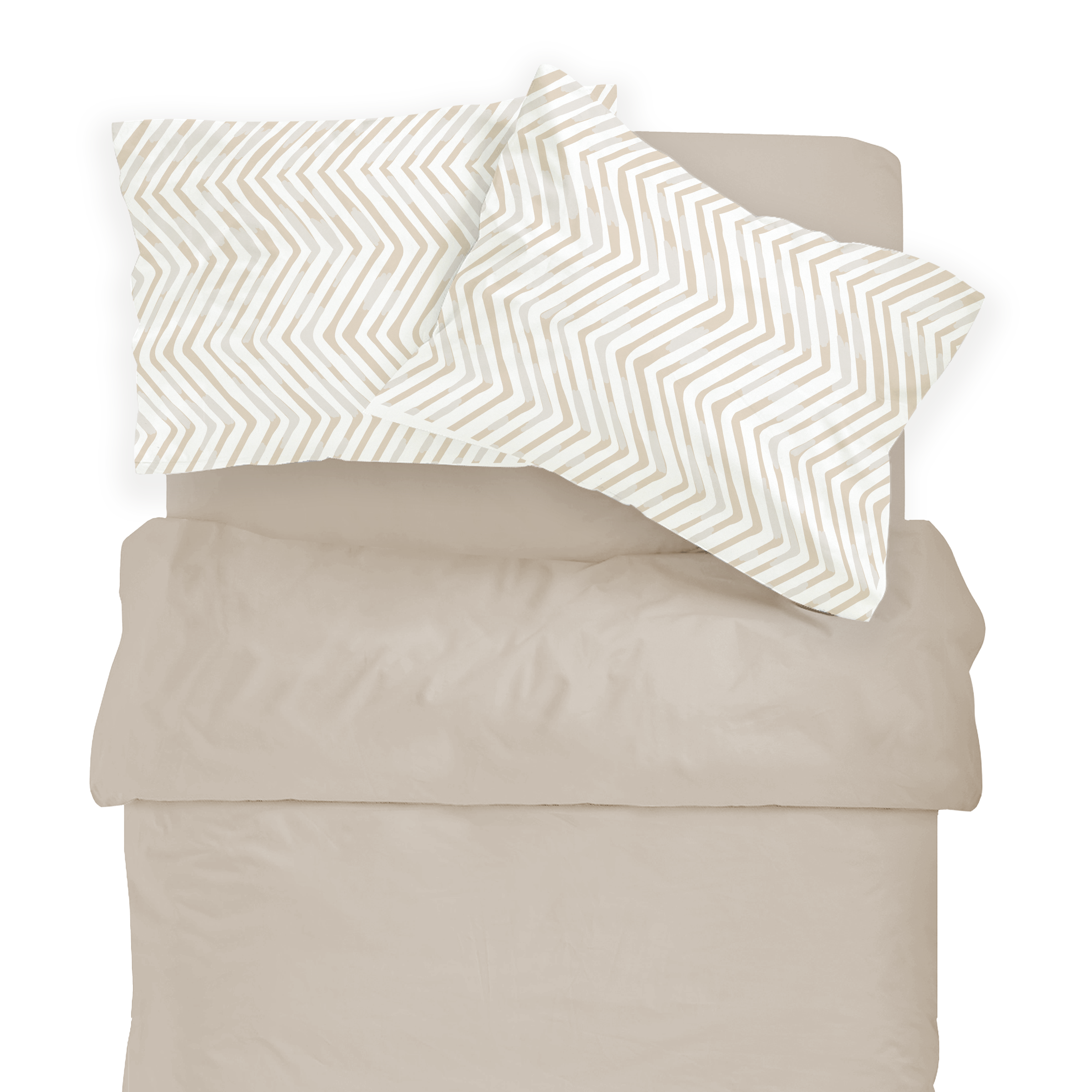 Organic Toddler Pillowcase - Herringbone - Makemake Organics