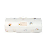 Organic Cozy Comfort Nap Mat - Rainbow - Makemake Organics