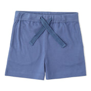 Organic Polo Shirt & Shorts Set - Slate - Makemake Organics