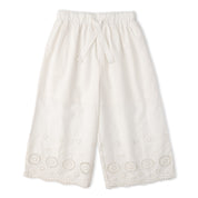Organic Eyelet Top And Pant Set - Ivory Eyelet - Makemake Organics