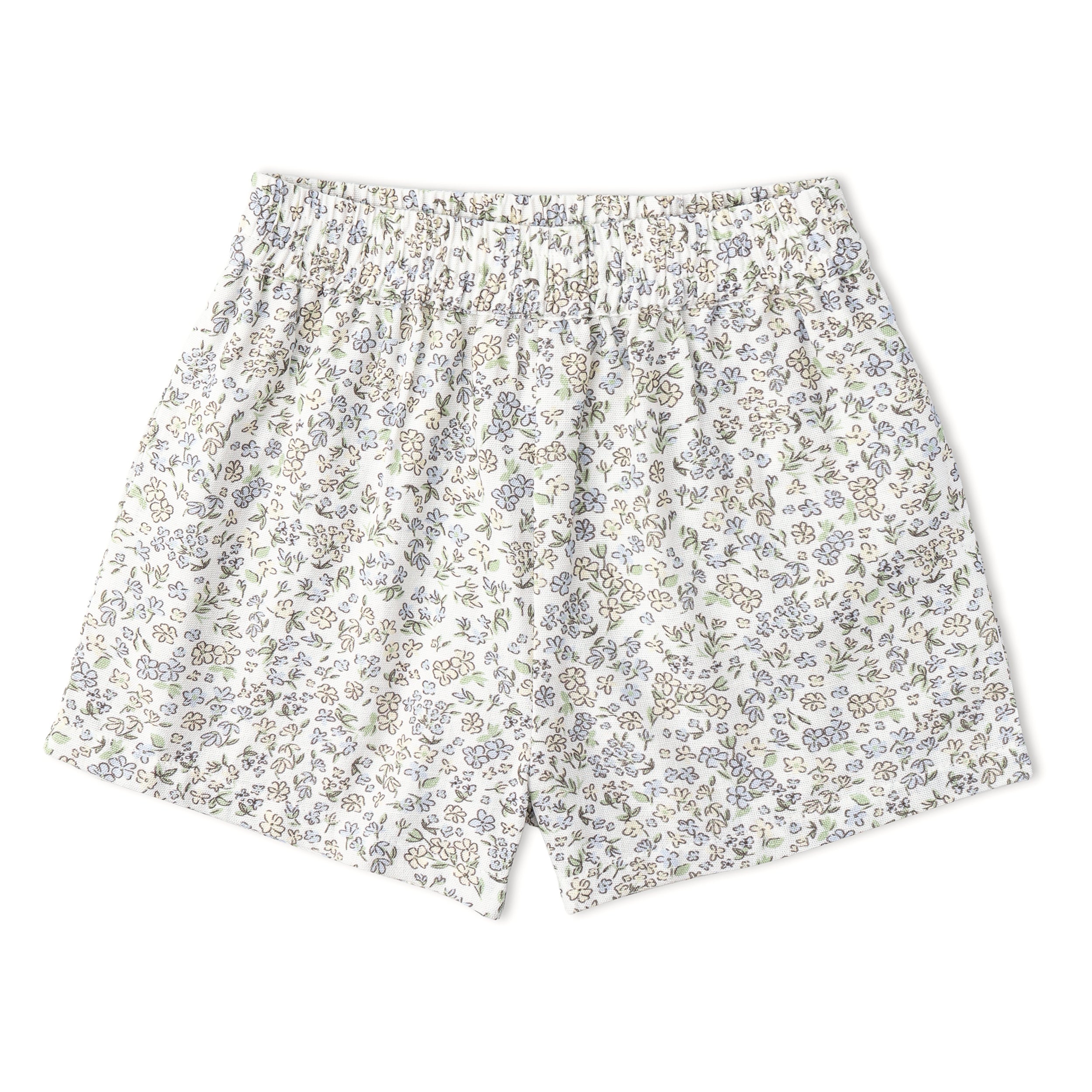 Organic Tie Up Top & Shorts Set - Tulle Floral - Makemake Organics