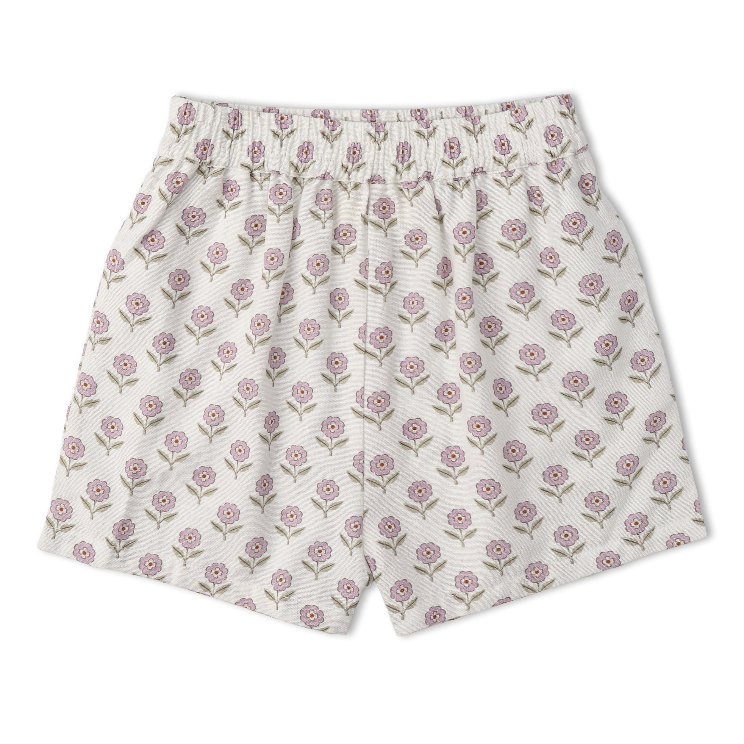 Organic Tie Up Top & Shorts Set - Lavender - Makemake Organics