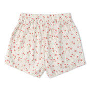 Organic Tie Up Top & Shorts Set - Pink  Bloom - Makemake Organics