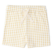 Organic Collar Tee & Shorts Set - Dotty Gingham - Makemake Organics