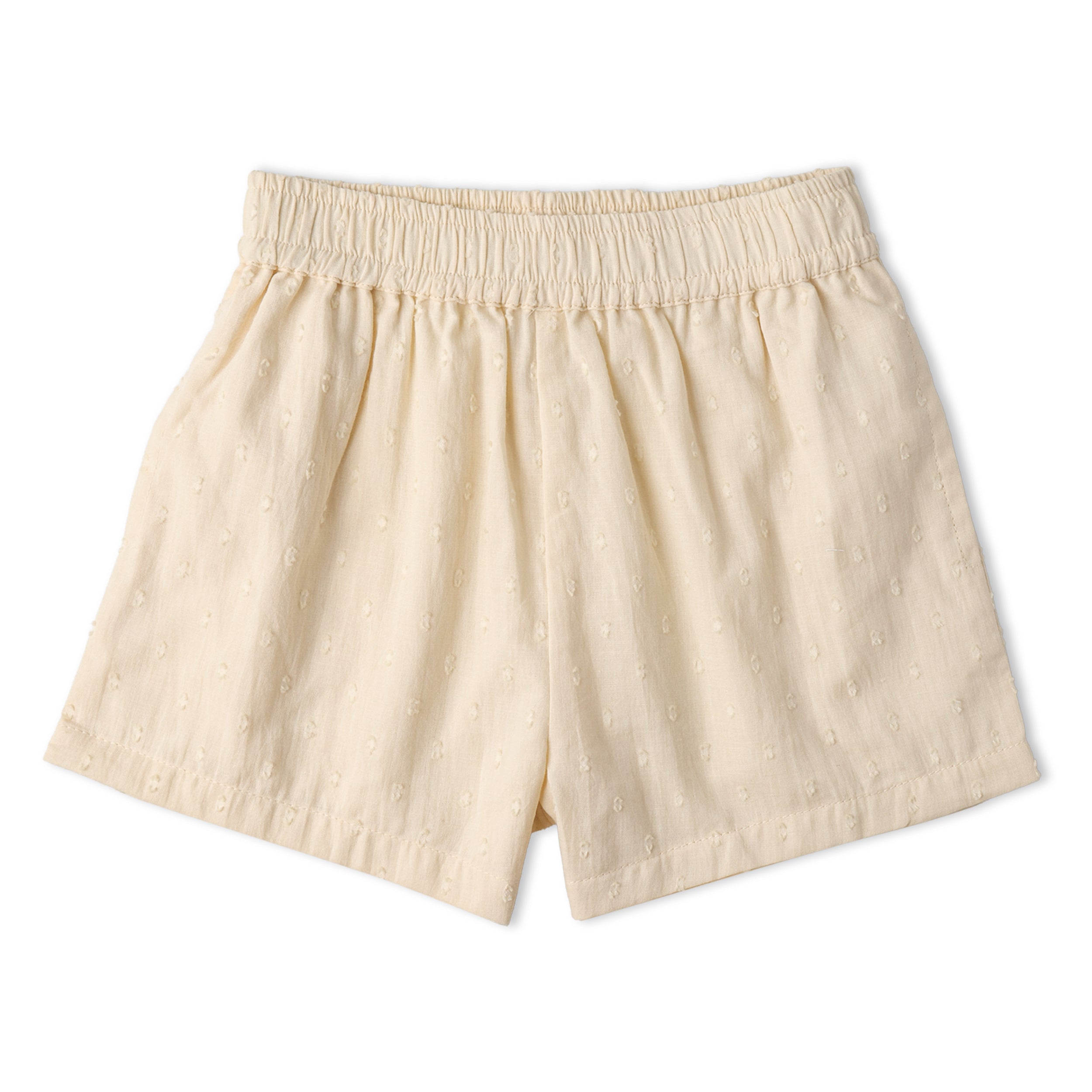 Organic Smocked Top & Shorts Set - Butter Yellow - Makemake Organics