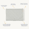 Organic Portable Changing Mat - Weaves - Makemake Organics