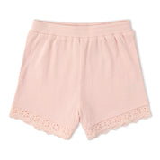 Organic Ruffle Top & Shorts Set - Blush - Makemake Organics