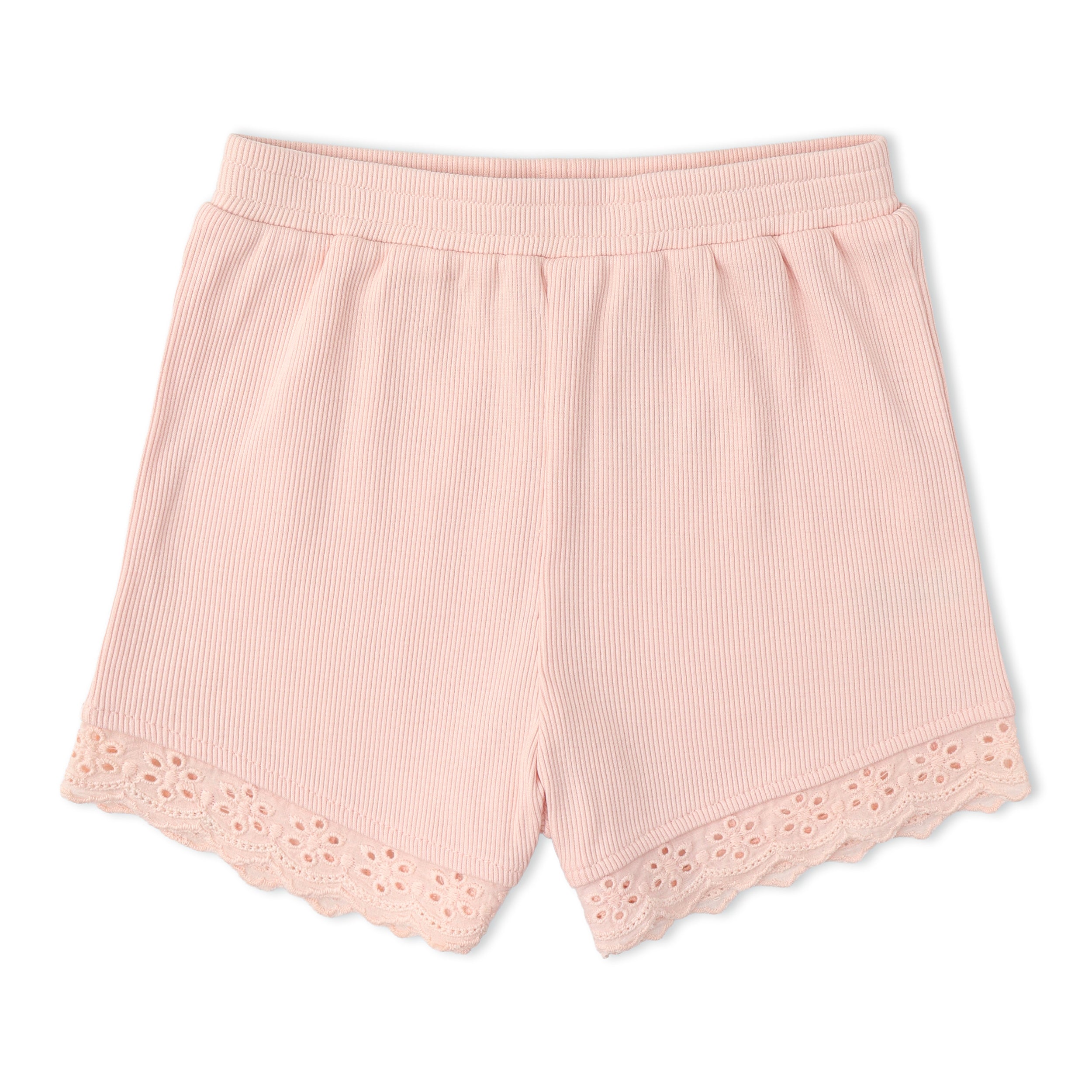 Organic Ruffle Top & Shorts Set - Blush - Makemake Organics