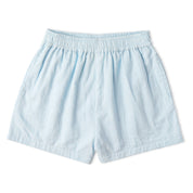 Organic Smocked Top & Shorts Set - Light Blue - Makemake Organics