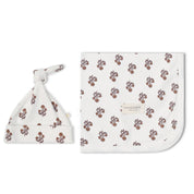 Organic Swaddle Blanket & Hat Set - Loom