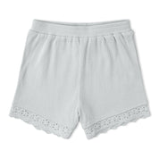 Organic Ruffle Top & Shorts Set - Fog - Makemake Organics