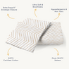 Organic Toddler Pillowcase - Herringbone - Makemake Organics