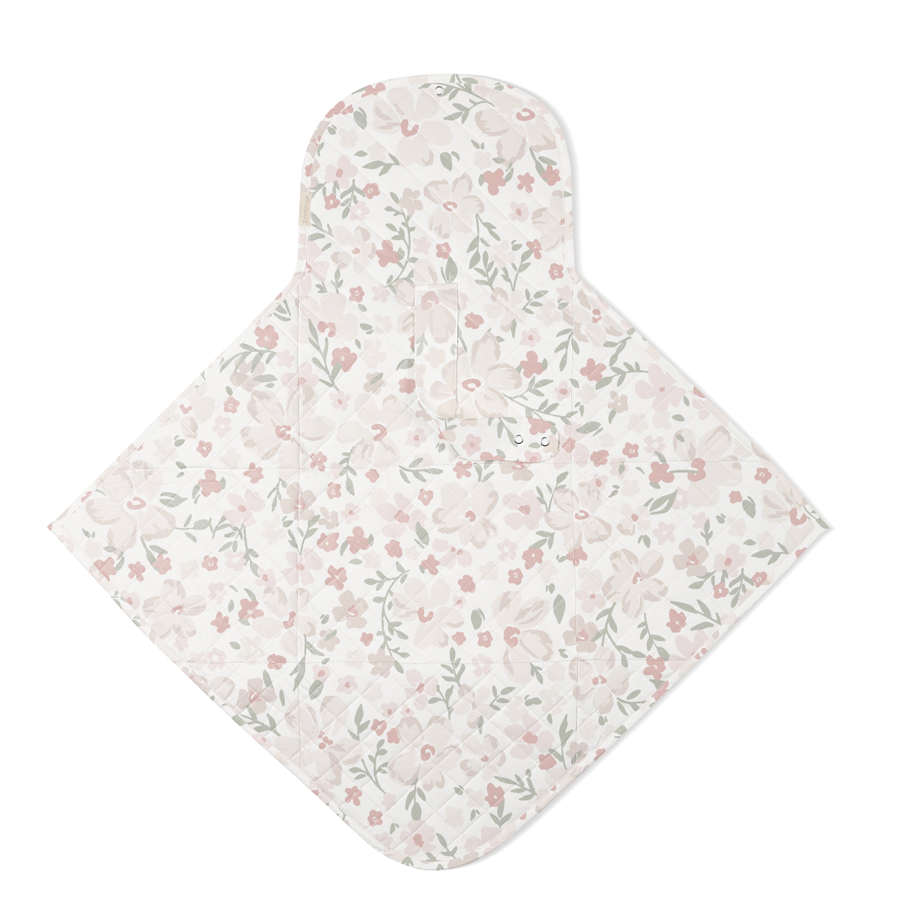Organic Portable Changing Mat - Blossom - Makemake Organics
