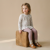 Organic Peplum Top & Leggings Set - Garden