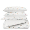Organic Duvet Cover - Dotty & Rainbow - Open Box - Makemake Organics