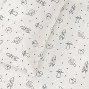 Organic Kids Fitted Sheet - Astro - Makemake Organics