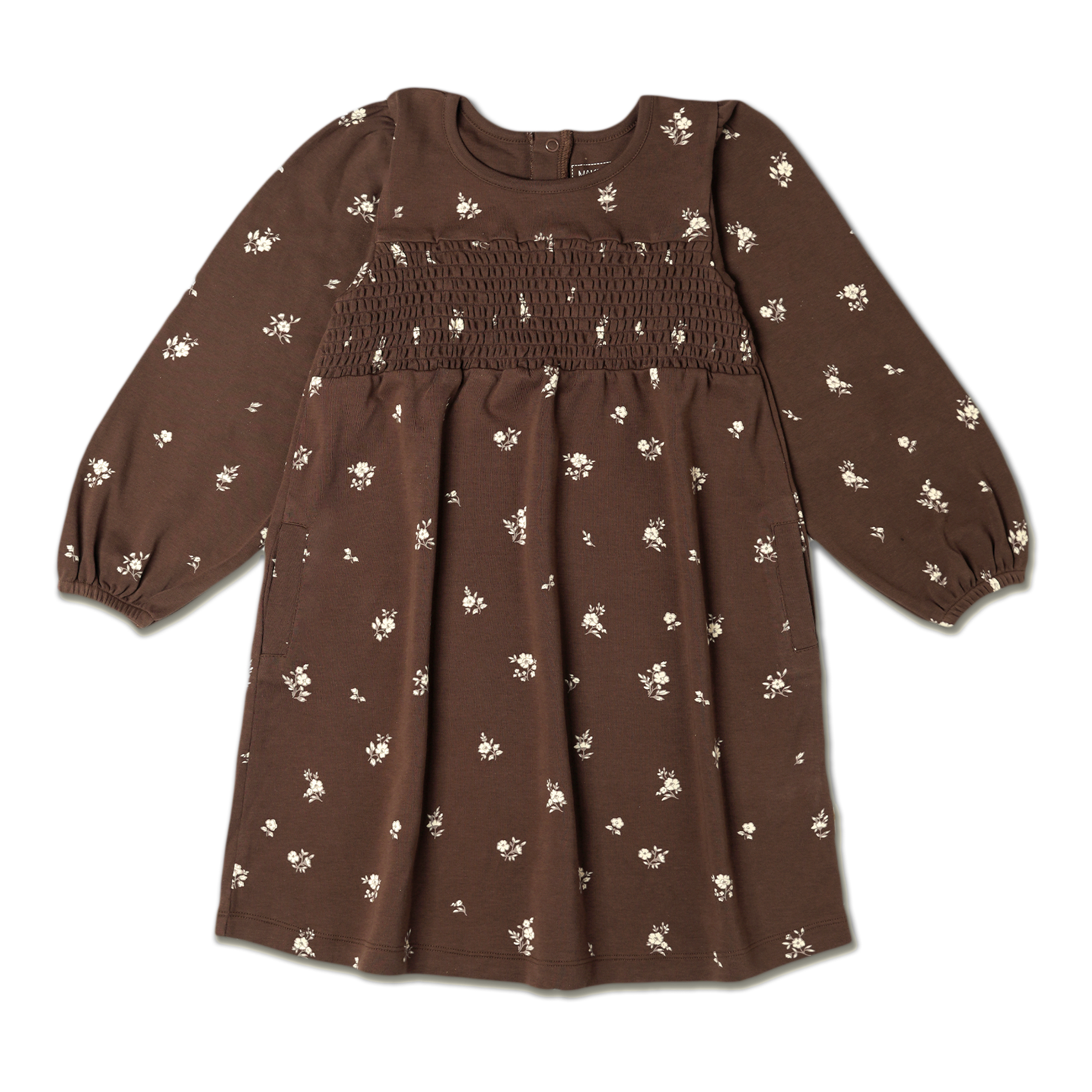 Organic Smocked Sundress - Birch - Makemake Organics