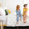Organic Duvet Cover - Dotty & Rainbow - Open Box - Makemake Organics