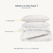 Organic Duvet Cover - Bloom - Makemake Organics