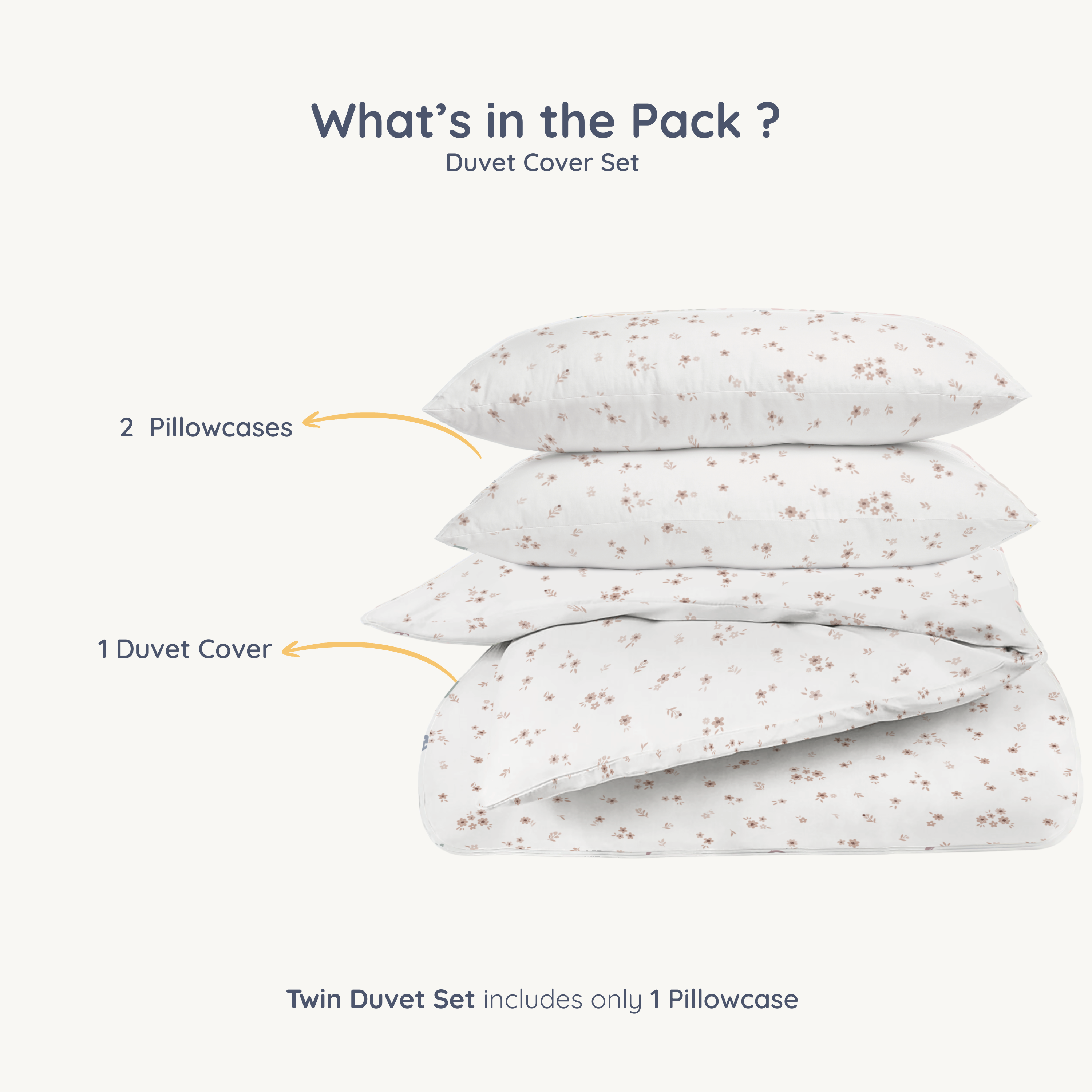 Organic Duvet Cover - Bloom - Makemake Organics